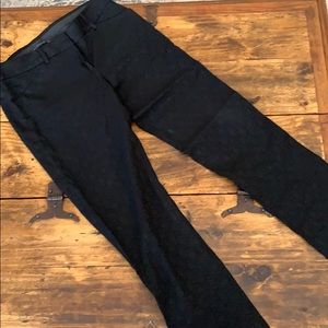 Textured Tahari ankle crop pants